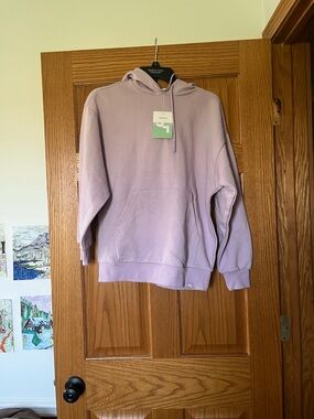 JoyLab Lavender Pullover Hoodie with Kangaroo Pocket